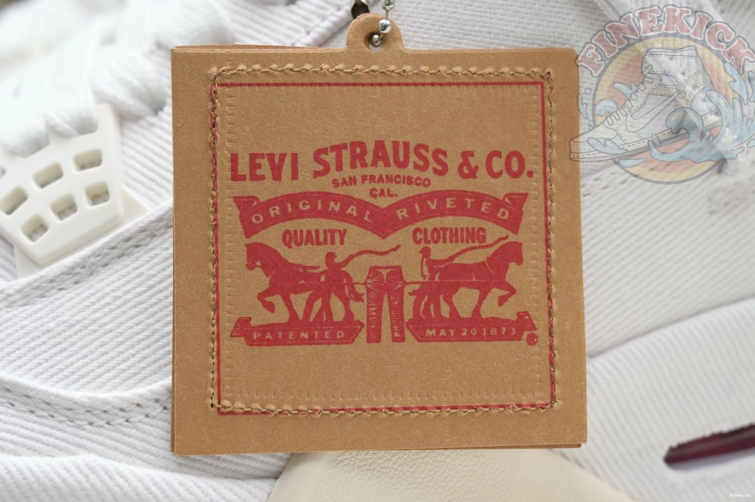 white Jordan Air Jordan tag) 4 levis (levis 0814